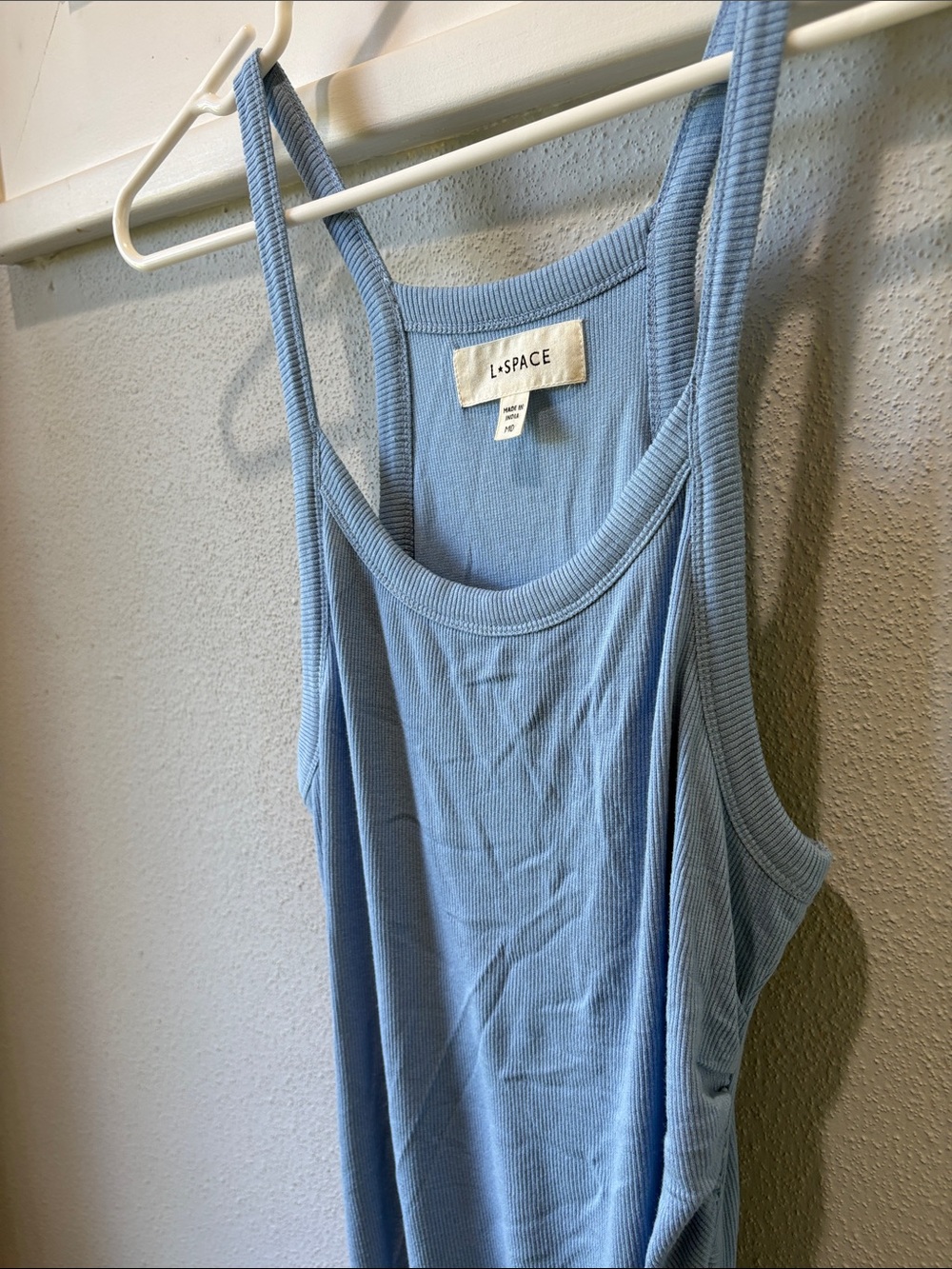 l*space Powder Blue Ribbed Tank Maxi Dress - Picture 5 of 9